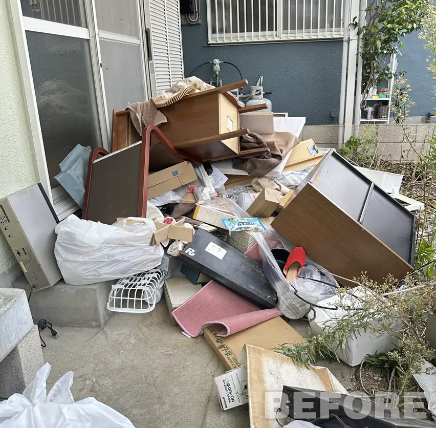 当店の遺品整理の作業前風景